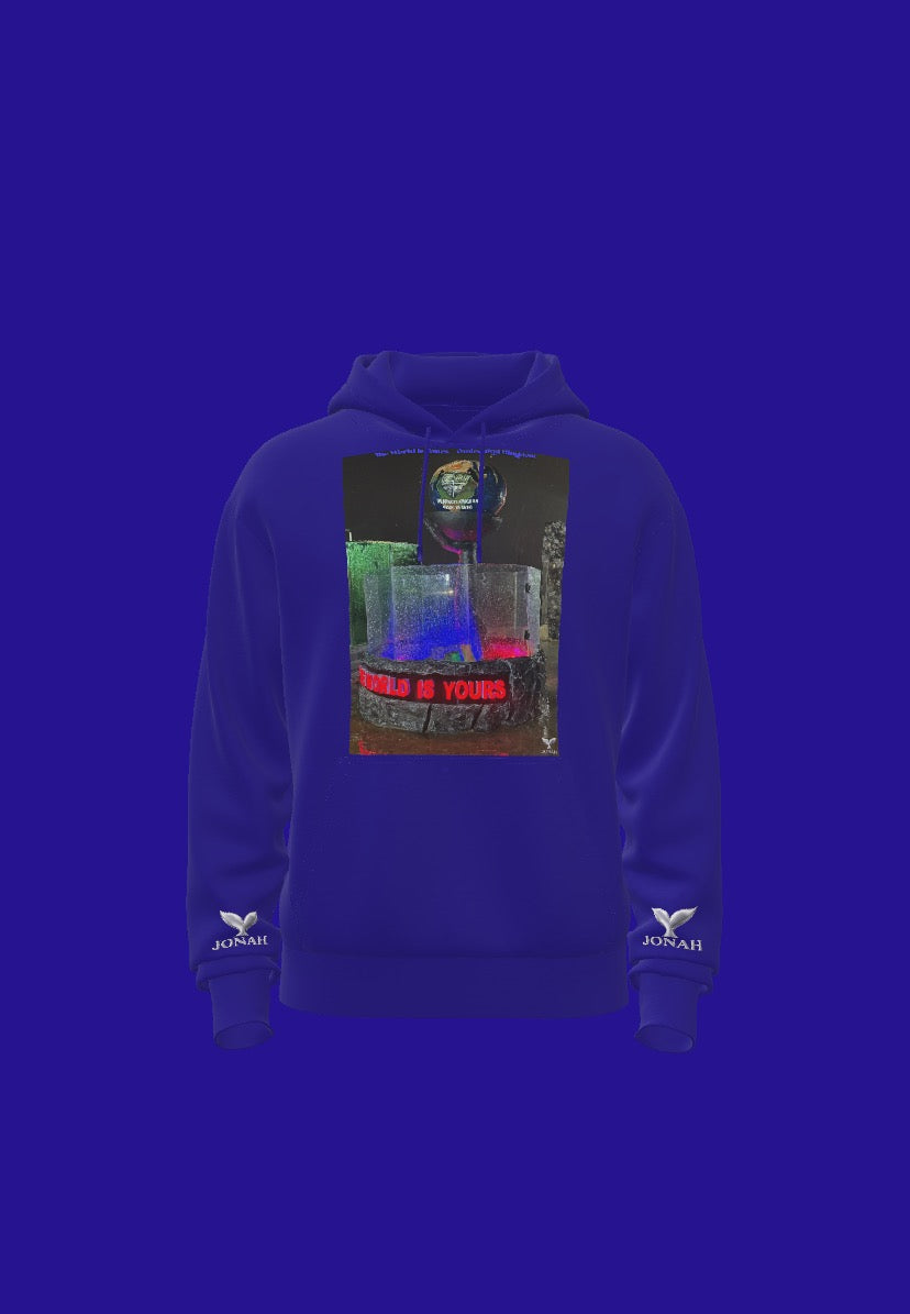 The World Is Yours - Owirenkyi Kingdom (Wings Hoodie) (Blue)