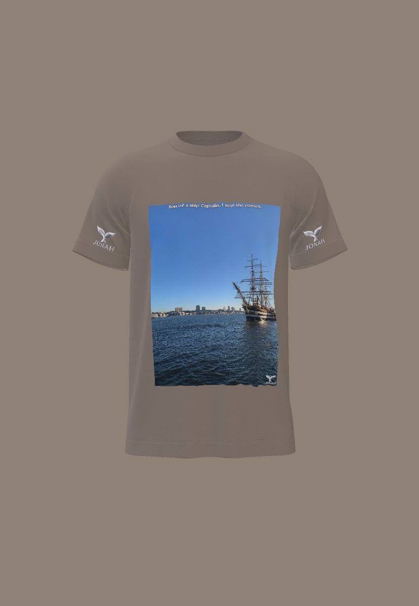 Son Of A Ship Captain, I Seen The Routes (Wings Tee)