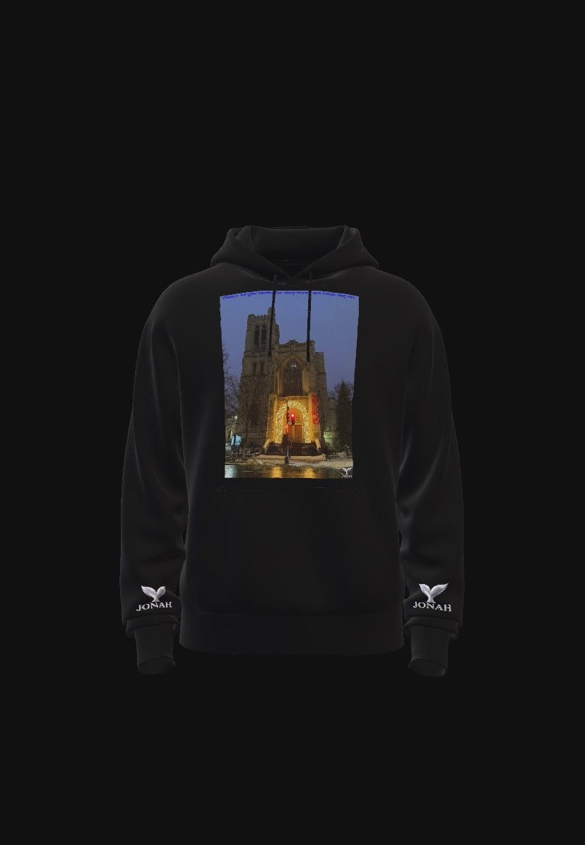 D007) Wings Hoodie (Father Forgive Them, For They Know Not What They Do)