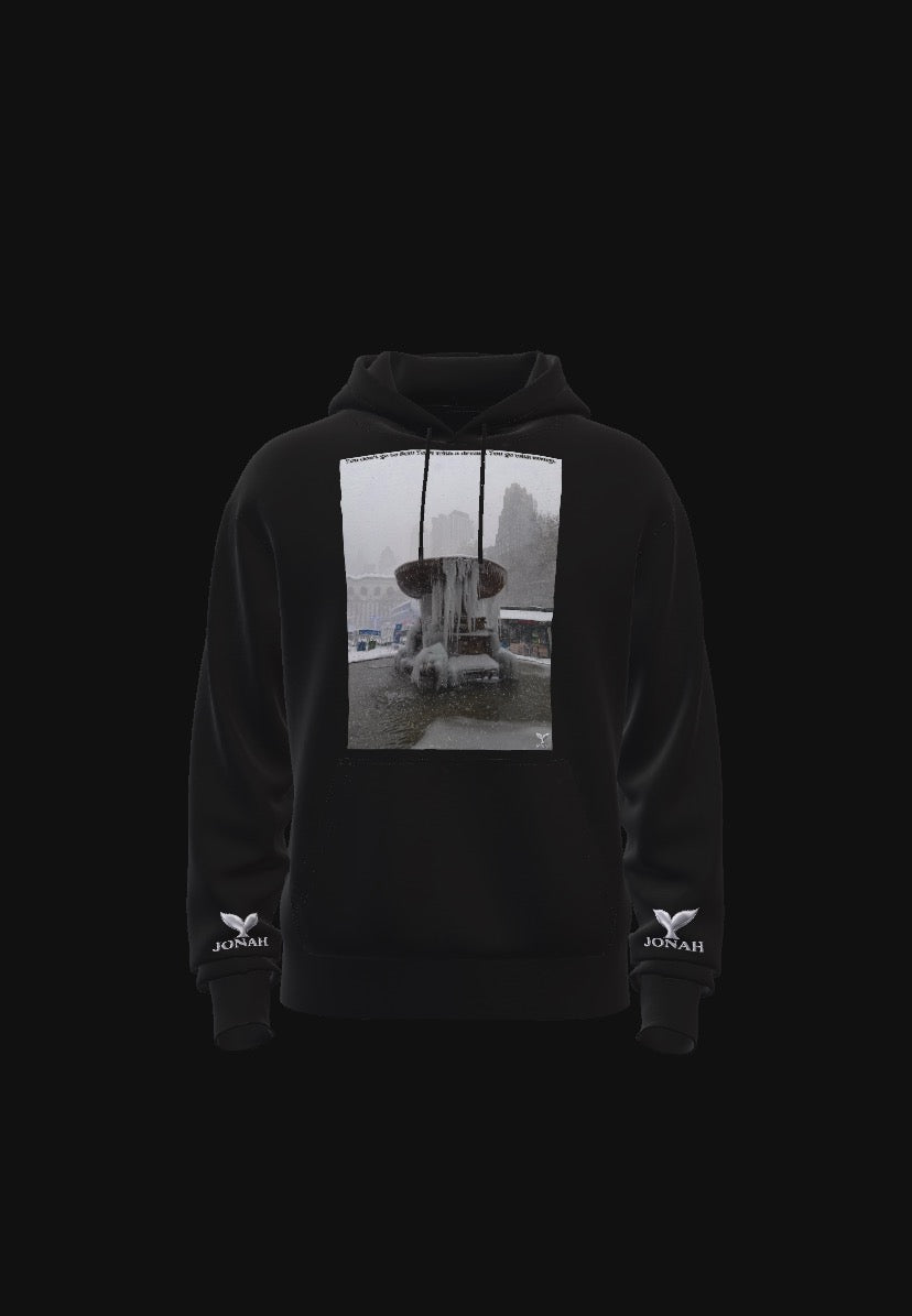 D009) Wings Hoodie (You Don’t Go To New York With A Dream, You Go With Money)