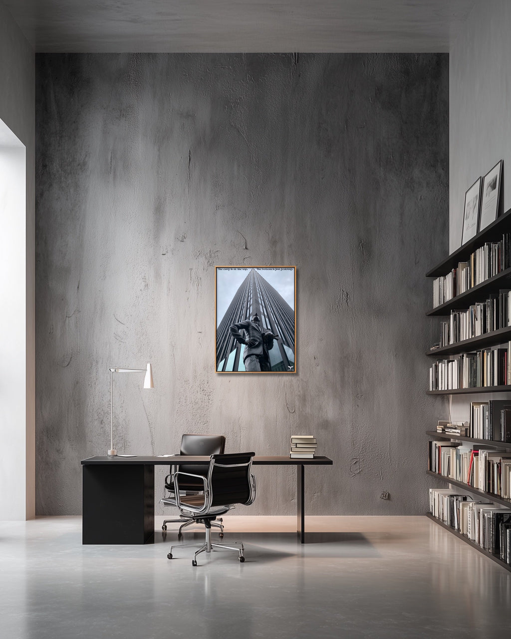 B002) Framed Poster Print (The Envy Is At The Top, The Bottom Is Just Jealousy)
