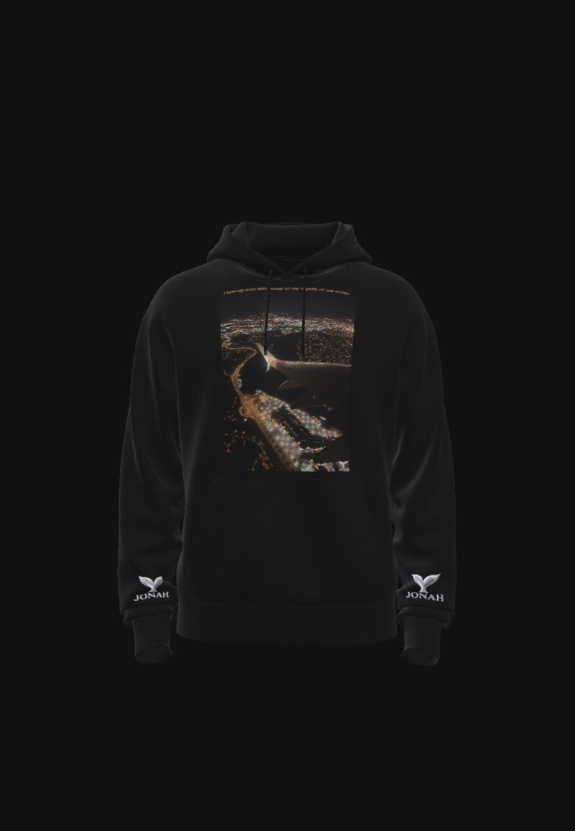 D008) Wings Hoodie (I Held My Nose And Swam To The Depths Of The Ocean)