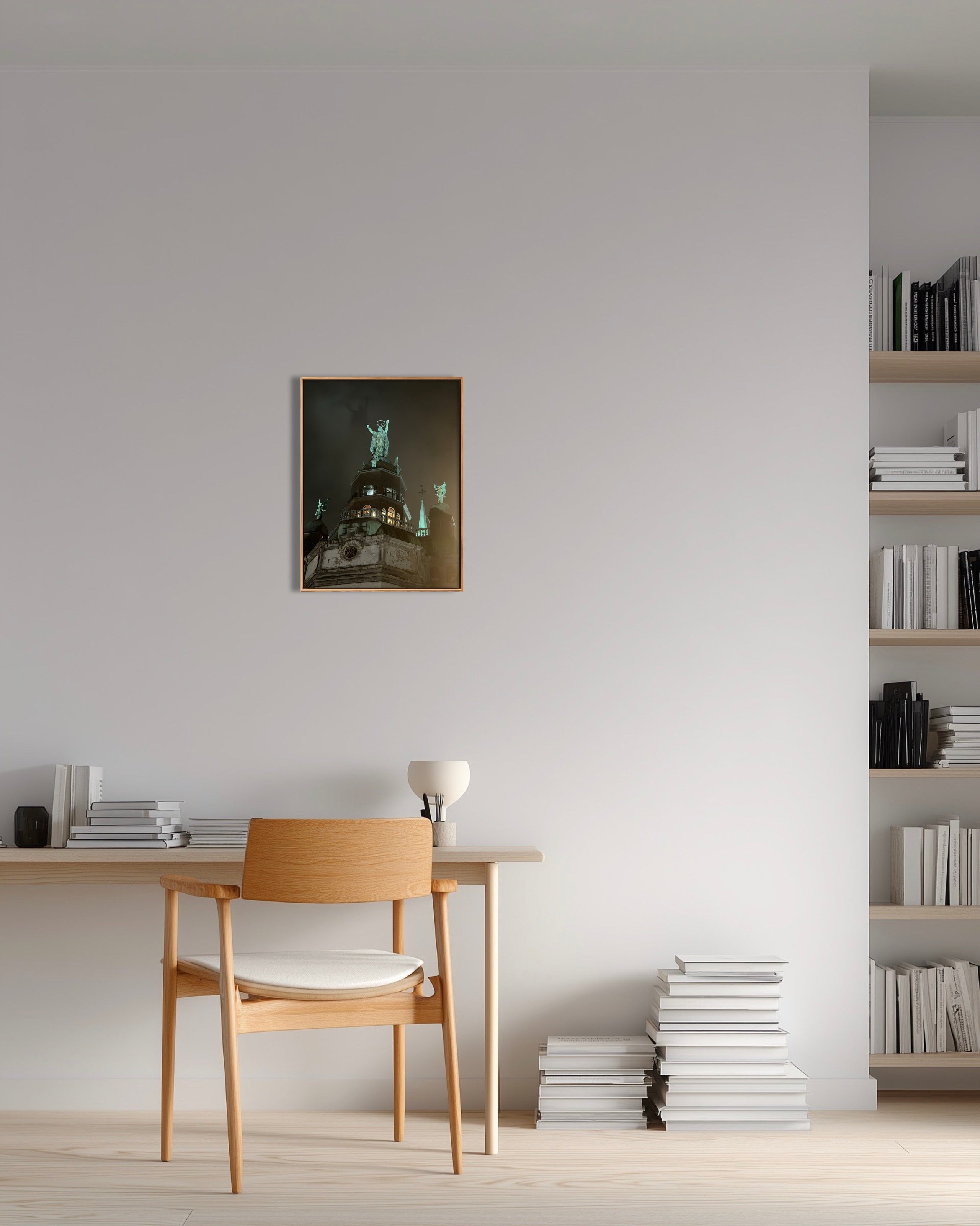 B001) Framed Poster Print (Don’t Shine Too Bright Near The Sun)