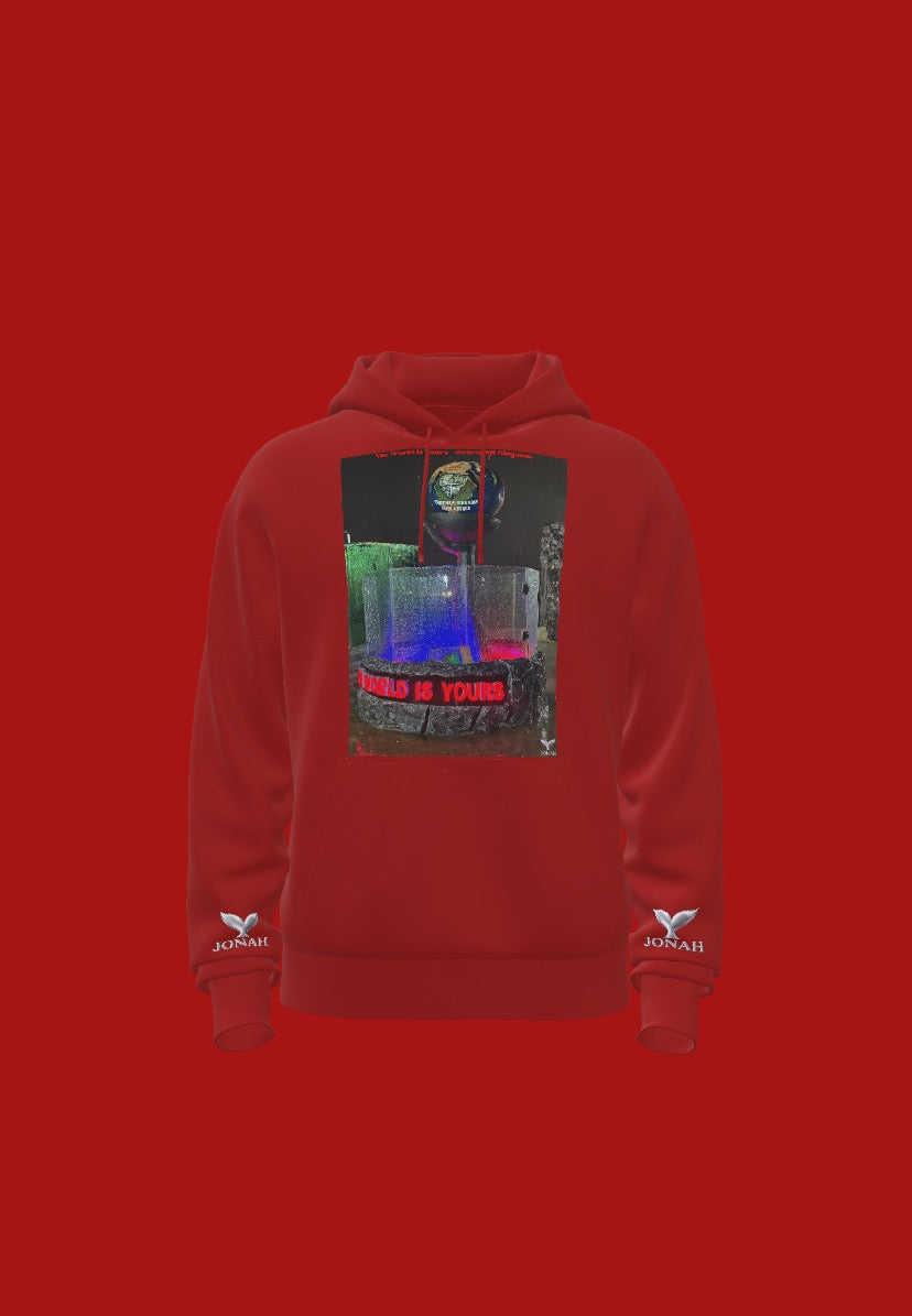 The World Is Yours - Owirenkyi Kingdom (Wings Hoodie) (Red)