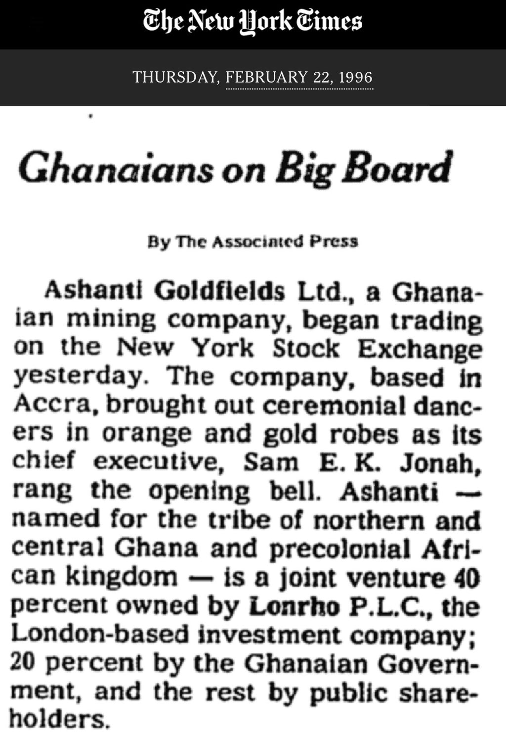 Ghana Gold