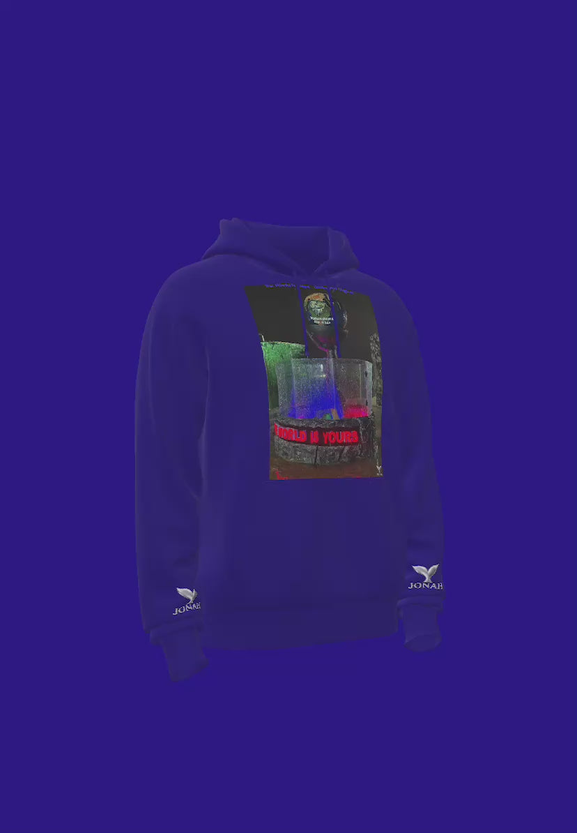 The World Is Yours - Owirenkyi Kingdom (Wings Hoodie) (Blue)