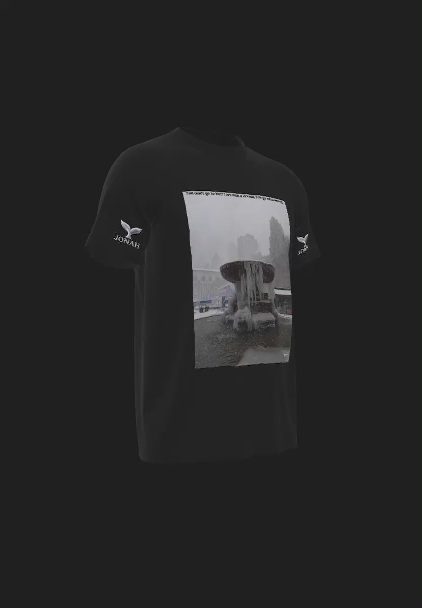 A009) Wings Tee (You Don’t Go To New York With A Dream. You Go With Money)